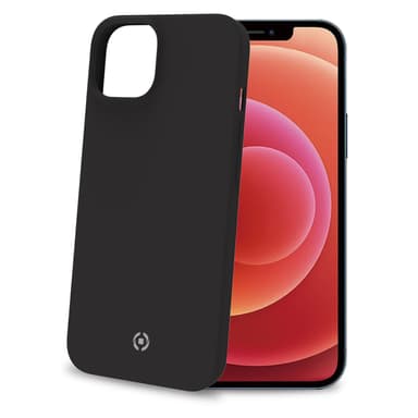 Celly Cromo pehmeä kumikotelo iPhone 14 musta