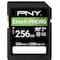 PNY 256 GB EliteX-PRO 90 Class 10 U3 V90 UHS-II SD Flash Memory Card