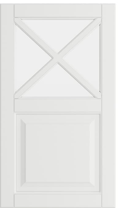 Epoq Heritage vitriiniovi puolikas lasi 40x70 keittiöön (Classic White)