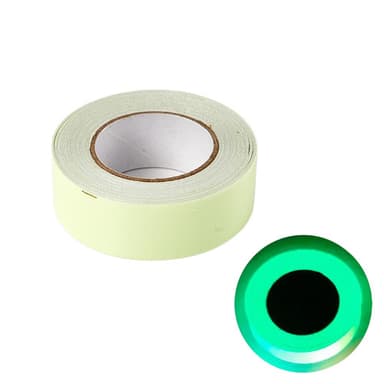 Fluoresoiva teippi kodin sisustamiseen Varoitus Vihreä 1 cm/3 m
