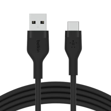 Belkin BOOST↑CHARGE Flex, 2 m, USB A, USB C, USB 2.0, Musta