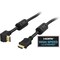 DELTACO HDMI-kaapeli, kulmaliitin, High Speed with Ethernet, 1m, musta