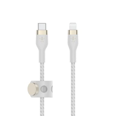 Belkin CAA011BT2MWH, 2 m, USB C, USB C/Lightning, Vit
