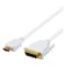 HDMI to DVI cable, 3m, Full HD, white