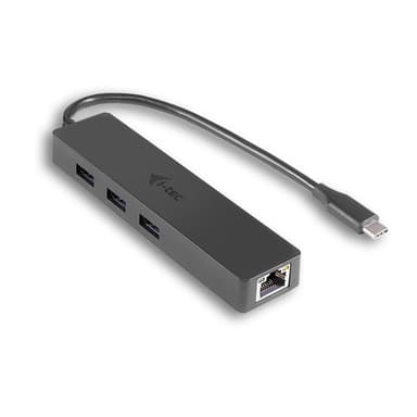 i-tec Advance C31GL3SLIM, USB 3.2 Gen 1 (3.1 Gen 1) Type-C, RJ-45, USB 3.2 Gen 1