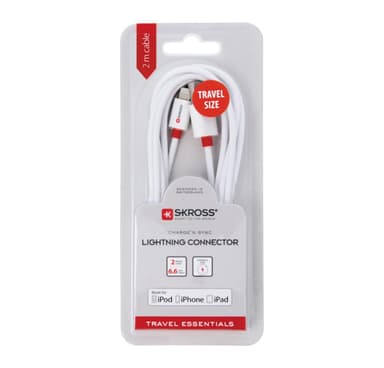 Chargen Sync Lightning -liitin, matkakoko, 2 m