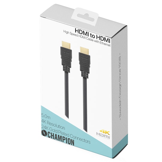 Champion HDMI-kaapeli Ha-Ha Black 5.0m