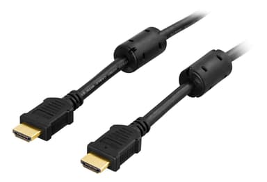 DELTACO HDMI-kaapeli, 1.4, 4K, Ethernet,3D,paluuääni, musta,1,5m