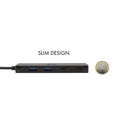 i-tec Metal C31HUBMETAL2A2C, USB 3.2 Gen 1 (3.1 Gen 1) Type-C, USB 3.2 Gen 1 (3.