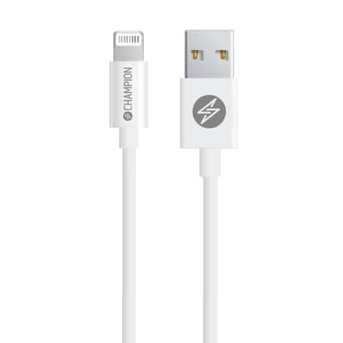 Champion USB-A-Lightning-kaapeli 1 m valkoinen
