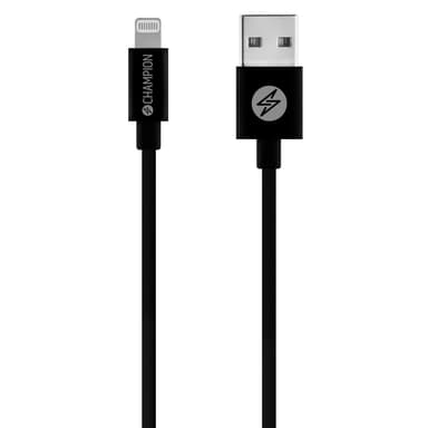 Champion USB-A-Lightning-kaapeli 1 m musta