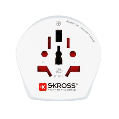 SKROSS Sähkösovitin Etelä-Afrikka / Eurooppa