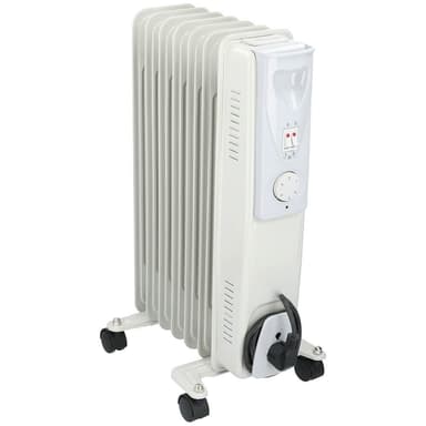 ALPINA Öljytäytteinen Lämmitin 1500W Valkoinen