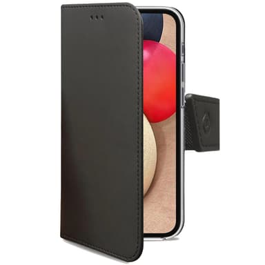 Celly Lompakkokotelo Galaxy A02s Musta