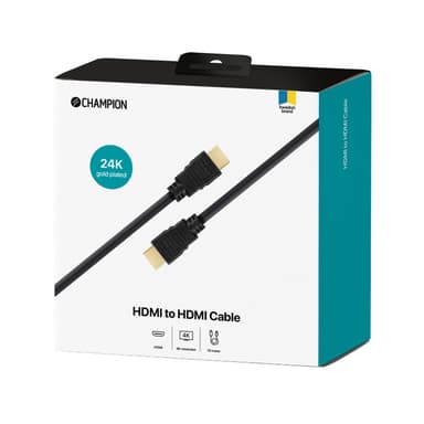 Champion HDMI-kaapeli Ha-Ha Musta 10,0m