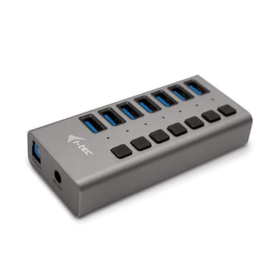 i-tec U3CHARGEHUB7, inomhus, AC, Grå