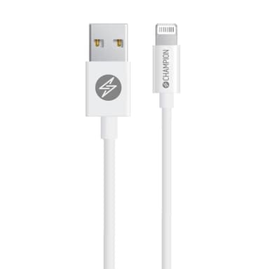 Champion USB-A-Lightning-kaapeli 3 m valkoinen
