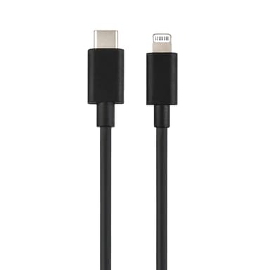 Champion Laturi 20W + USB-C Lightning-kaapeliin, musta