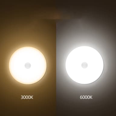 LED-liiketunnistin yövalo 6000K/3000K Valkoinen