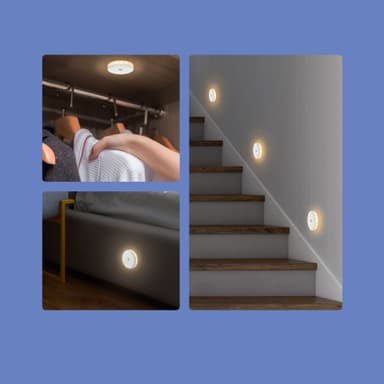 LED-liiketunnistin yövalo 6000K/3000K Valkoinen