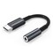 USB C - 3,5 mm kuulokeliitäntäadapteri Musta 13.5 cm