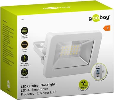 LED-strålkastare för utomhusbruk, 20 W