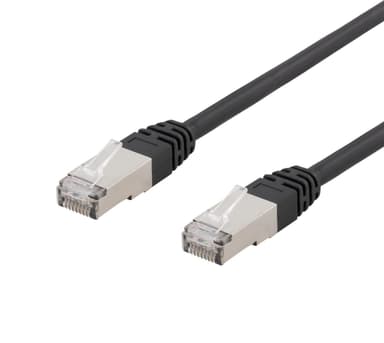 S/FTP Cat6 patch cable, 5m, 250MHz, UV resistant, black