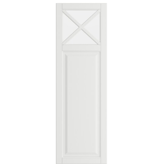Epoq Heritage vitriiniovi kokonainen lasi 40x125 keittiöön (Classic White)