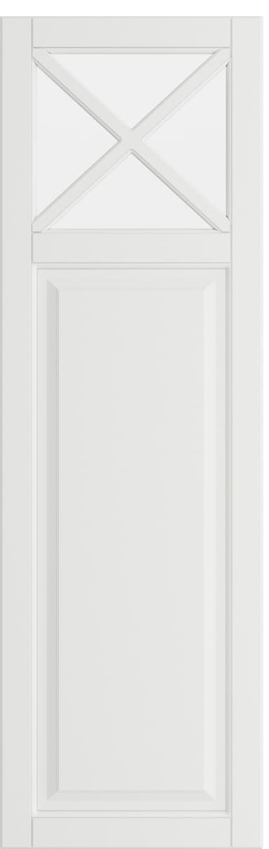 Epoq Heritage vitriiniovi kokonainen lasi 40x125 keittiöön (Classic White)