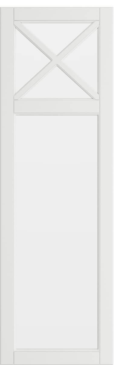 Epoq Heritage vitriiniovi puolikas lasi 40x125 keittiöön (Classic White)
