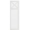 Epoq Heritage vitriiniovi puolikas lasi 40x125 keittiöön (Classic White)