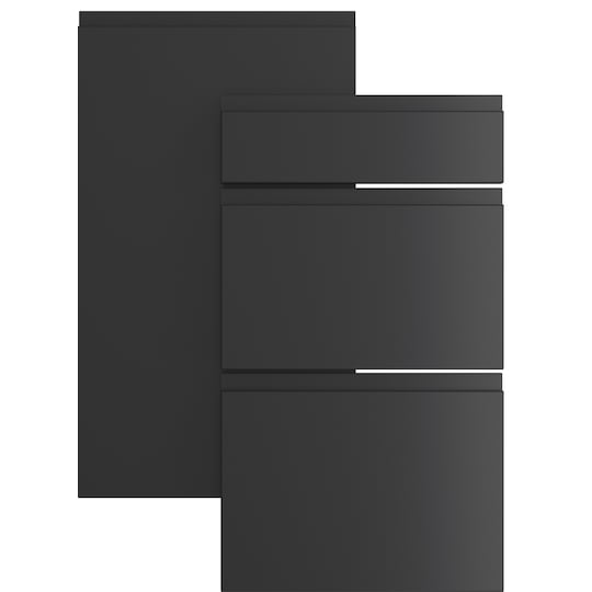 Epoq Integra ylälaatikon paneeli 100x35 keittiöön (musta)