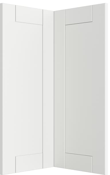 Epoq Shaker Classic White Pariovi työtason kulmaan keittiöön