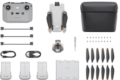 DJI Mini 3 drone + RC-N1 kauko-ohjain Fly More Combo