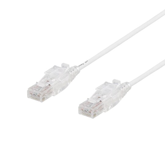 U/UTP Cat6A patch cable, 0.5m, 500MHz, lockable, white