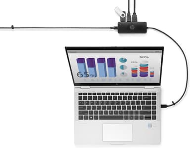HP USB-C Travel Hub G2, USB 3.2 Gen 1 (3.1 Gen 1) Type-C, HDMI, USB 3.2 Gen 1 (3