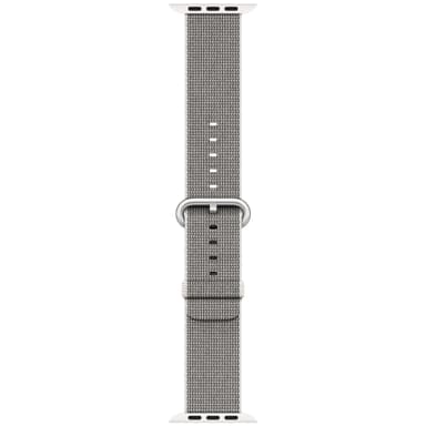 Apple Watch 42mm punottu nailonranneke (helmenvalkoinen)