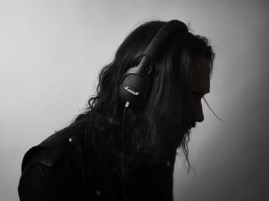 Marshall Monitor around-ear kuulokkeet (musta)