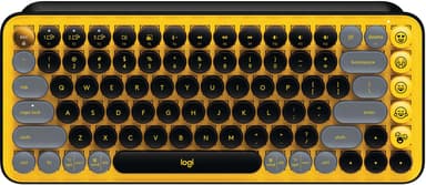 Logitech Pop Keys Wireless langaton näppäimistö (Blast Yellow)