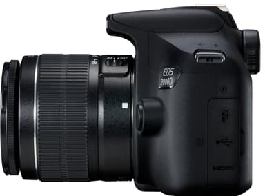 Canon EOS 2000D DSLR kamera + 18-55 objektiivi