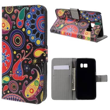 Lompakkokotelo Samsung Galaxy S7 - Paisley Flowers