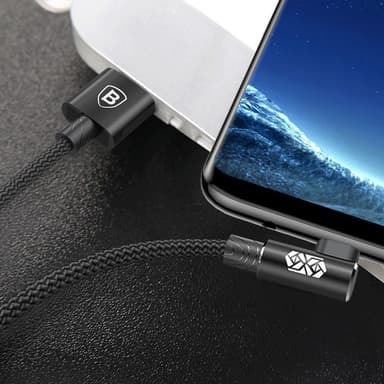 BASEUS MVP Kyynärpää 1.5A Micro-USB Data Sync -latauskaapeli 2m