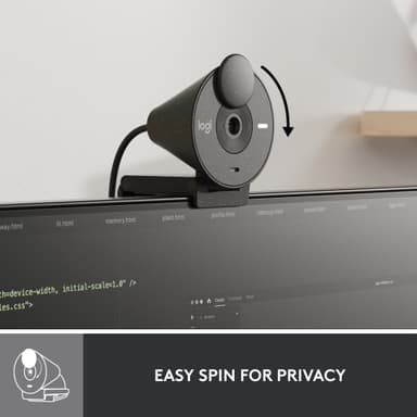 Logitech Brio 300 webkamera (musta)