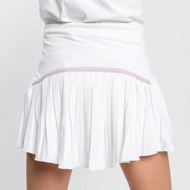 RS Girls Match Skirt White, Tyttö padel ja tennis hame 10-12 Vuosi
