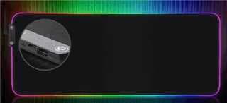 RGB-pelihiirimatto USB-keskittimellä Musta
