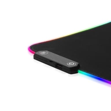 RGB-pelihiirimatto USB-keskittimellä Musta