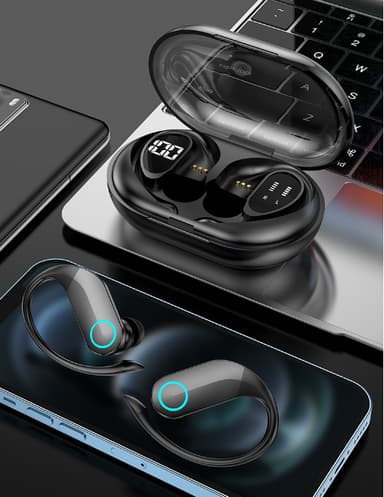 Langattomat kuulokkeet Bluetooth 5.3 Musta