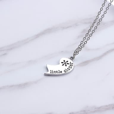 Heart Puzzle Kaulakoru Ystävyys Kaulakoru 2 kpl Hopea