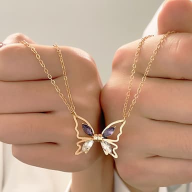 Butterfly Friendship -kaulakoru 2 kpl Kulta