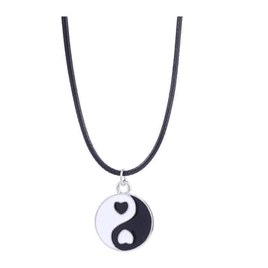 Yin Yang riipus kaulakoru Musta